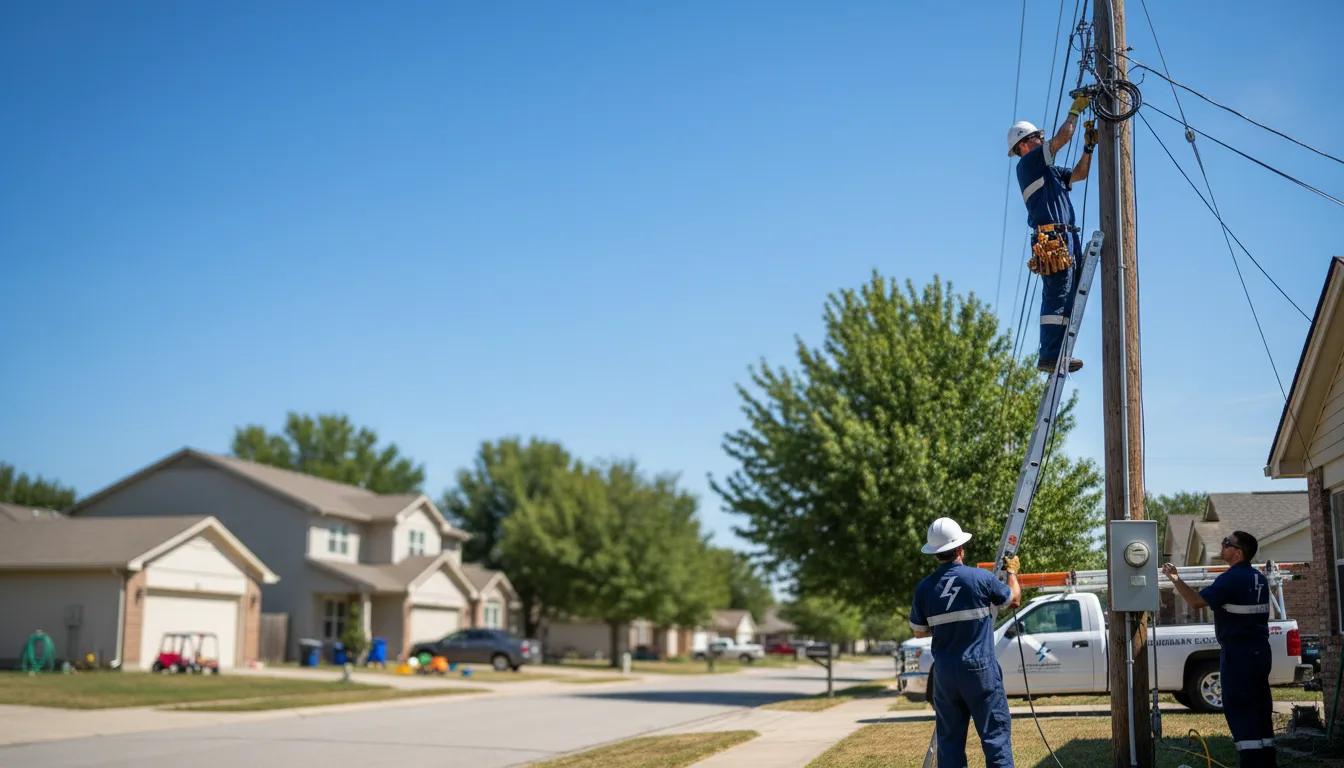 Residential electrician providing installation services in Hardy, AR